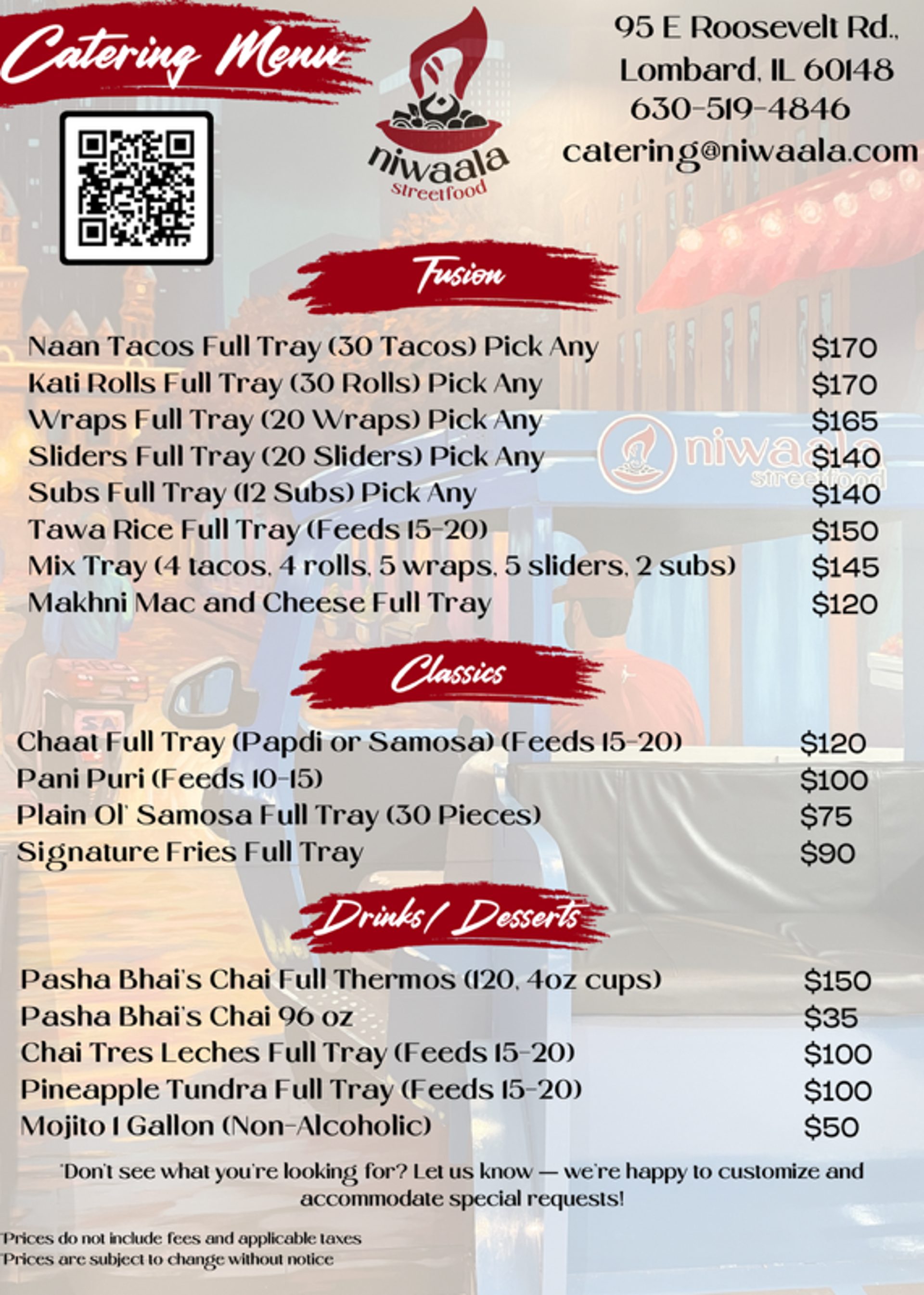 Catering Menu