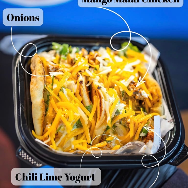 Mango Malai Boti Tacos