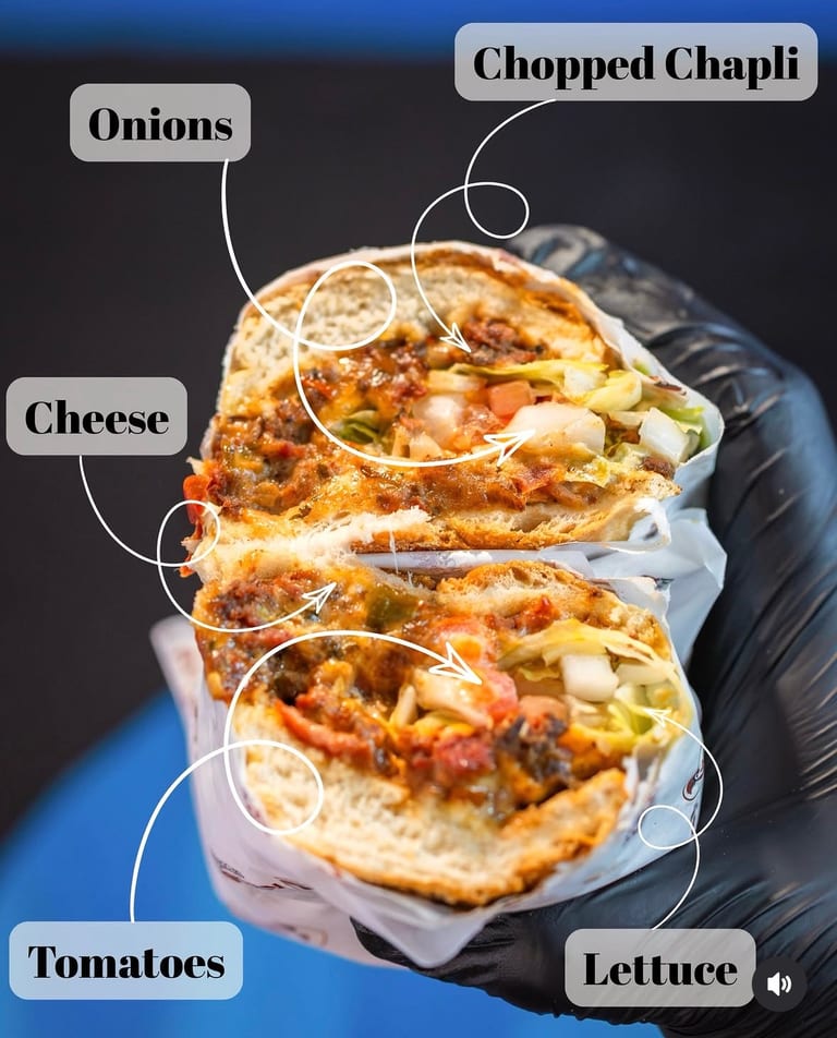 Chopped Chapli Sub