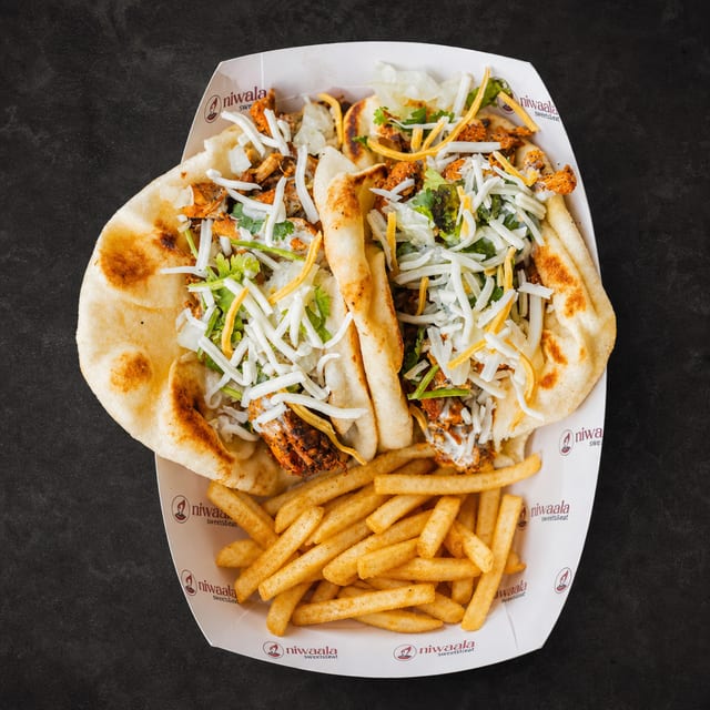 Naan Tacos Tandoori Shawarma Combo.